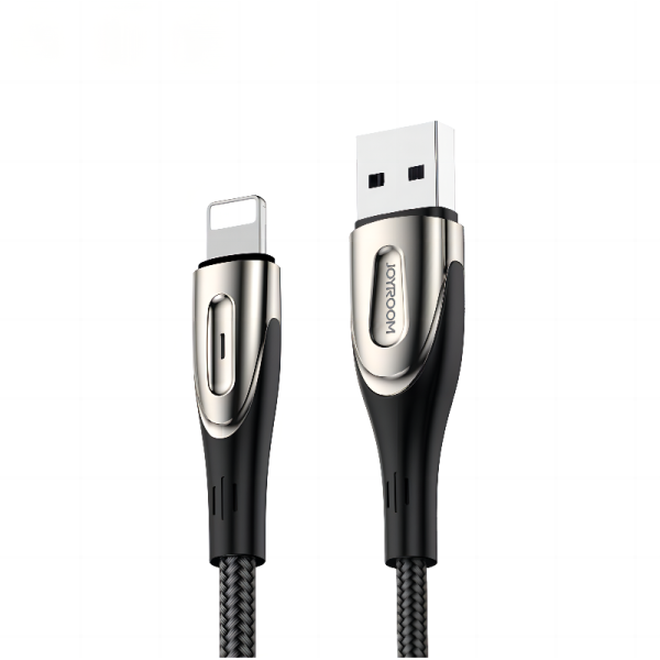 Cablu Seria Joyroom Sharp Cu încărcare Rapidă USB-A - Lightning 3A 3m Negru (S-M411)  S-M411-3M LIGHTNING BLACK